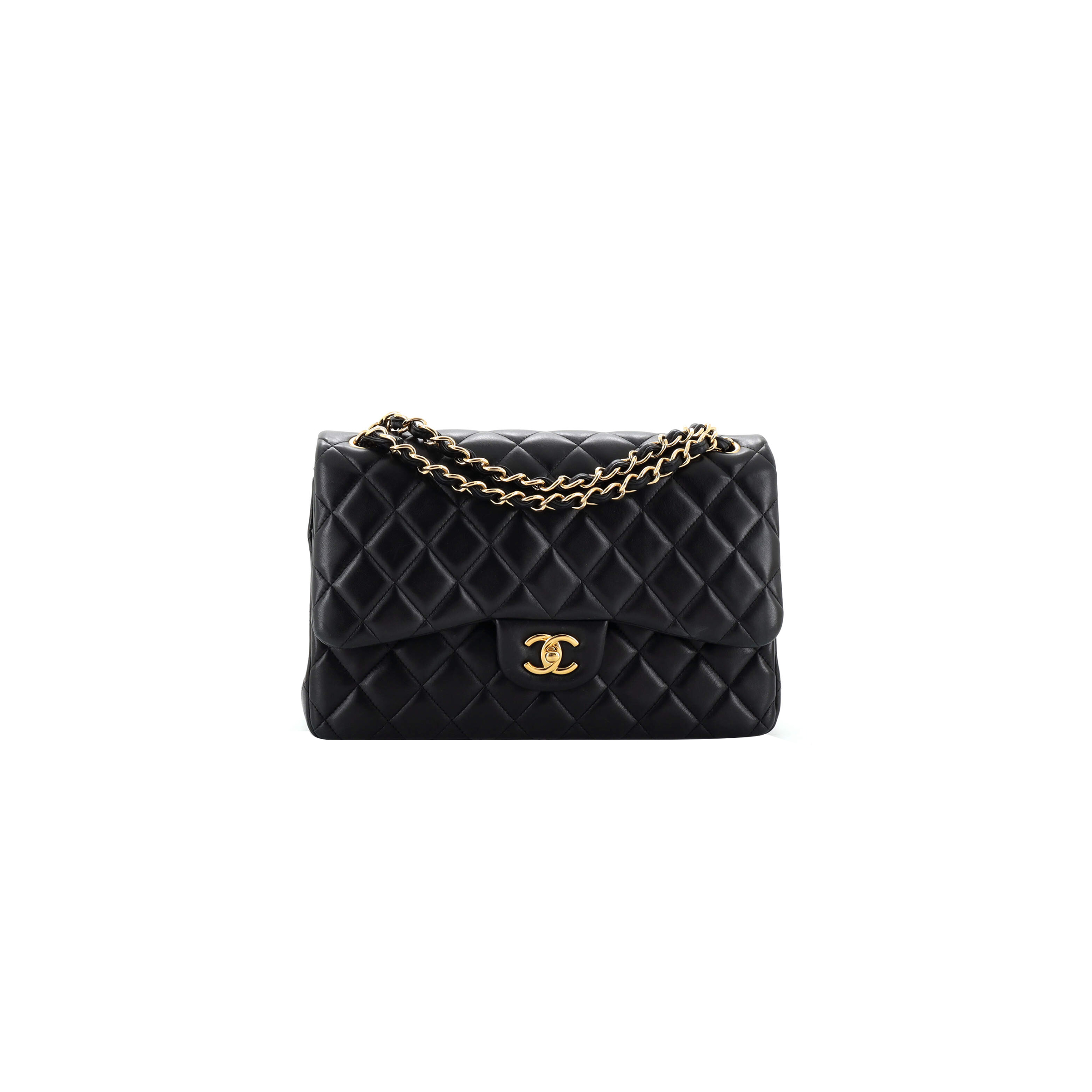 Ch*el master classic double flap bag quilted lambskin jumbo (30*19.5*10cm)
